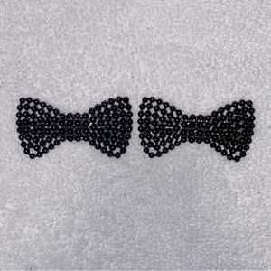Beaded Bow Hair Clip-In/Barrette